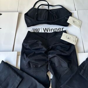 Women's Black Pants & Jumpsuit Set （SM）